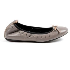 Andrew Charles Ballerina Grey Flats